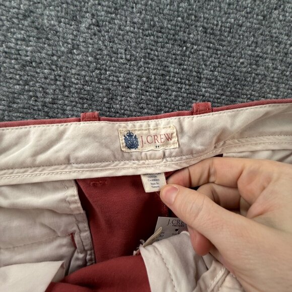 NWT J. Crew Factory Chino Pants 36x30 Red Classic Fit Slim Leg All Cotton Men - Picture 13 of 15
